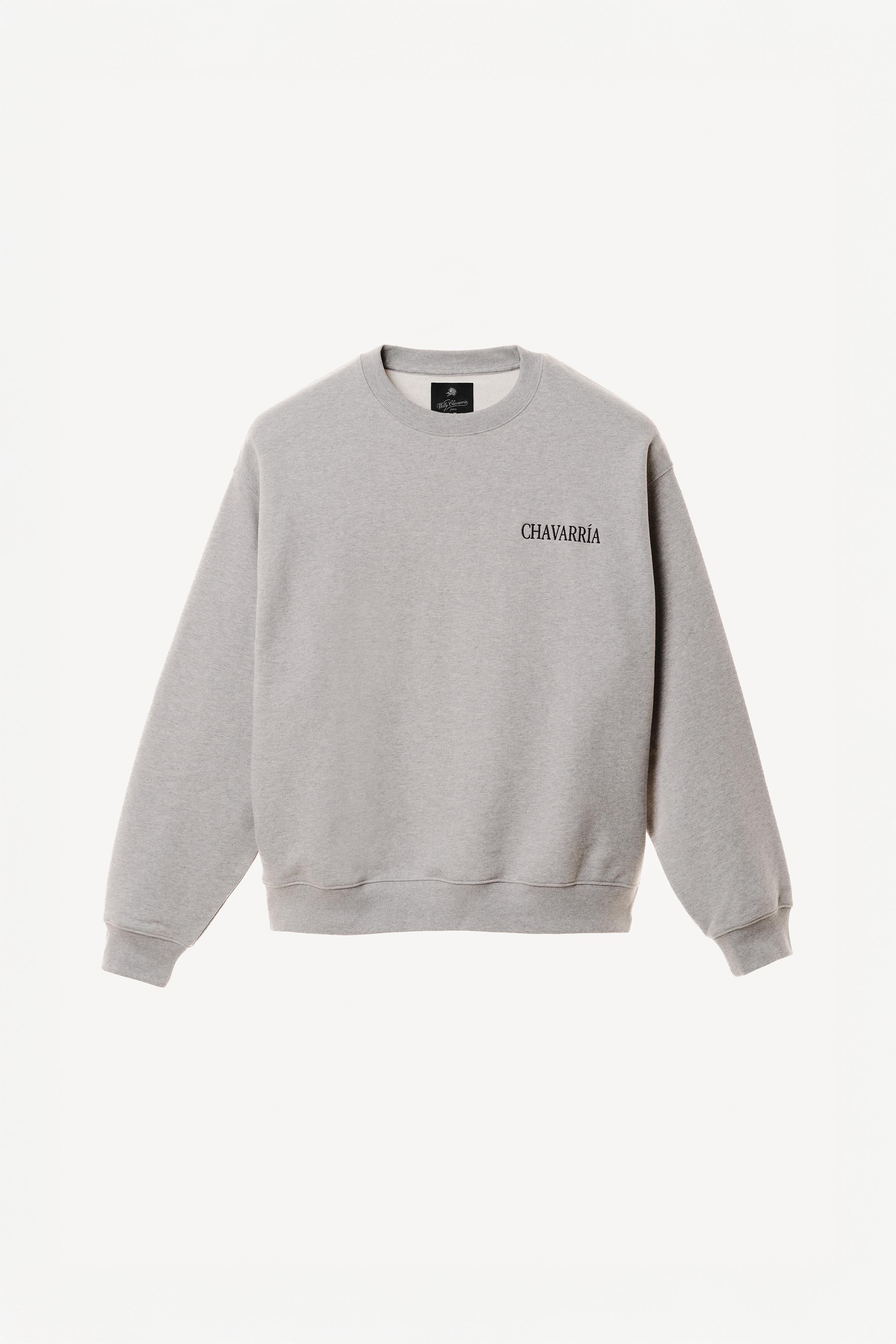 WILLY CHAVARRIA X ZARA EMBROIDERED CREWNECK SWEATSHIRT
